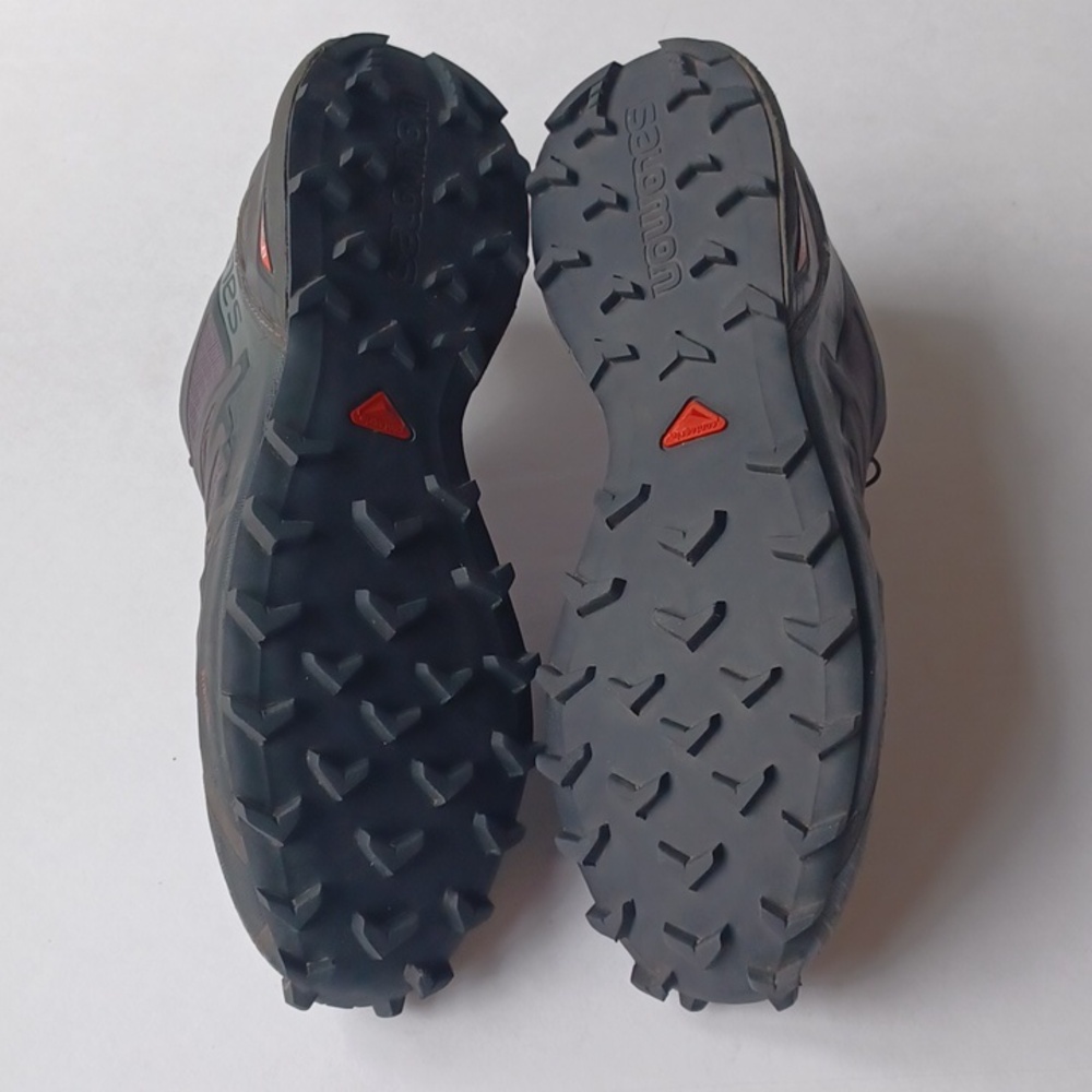 Salomon Speedcross 4 Trail Running Shoes Hiking SZ 10.5 Gray Black Outdoor - Picture 12 of 16